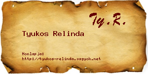 Tyukos Relinda névjegykártya